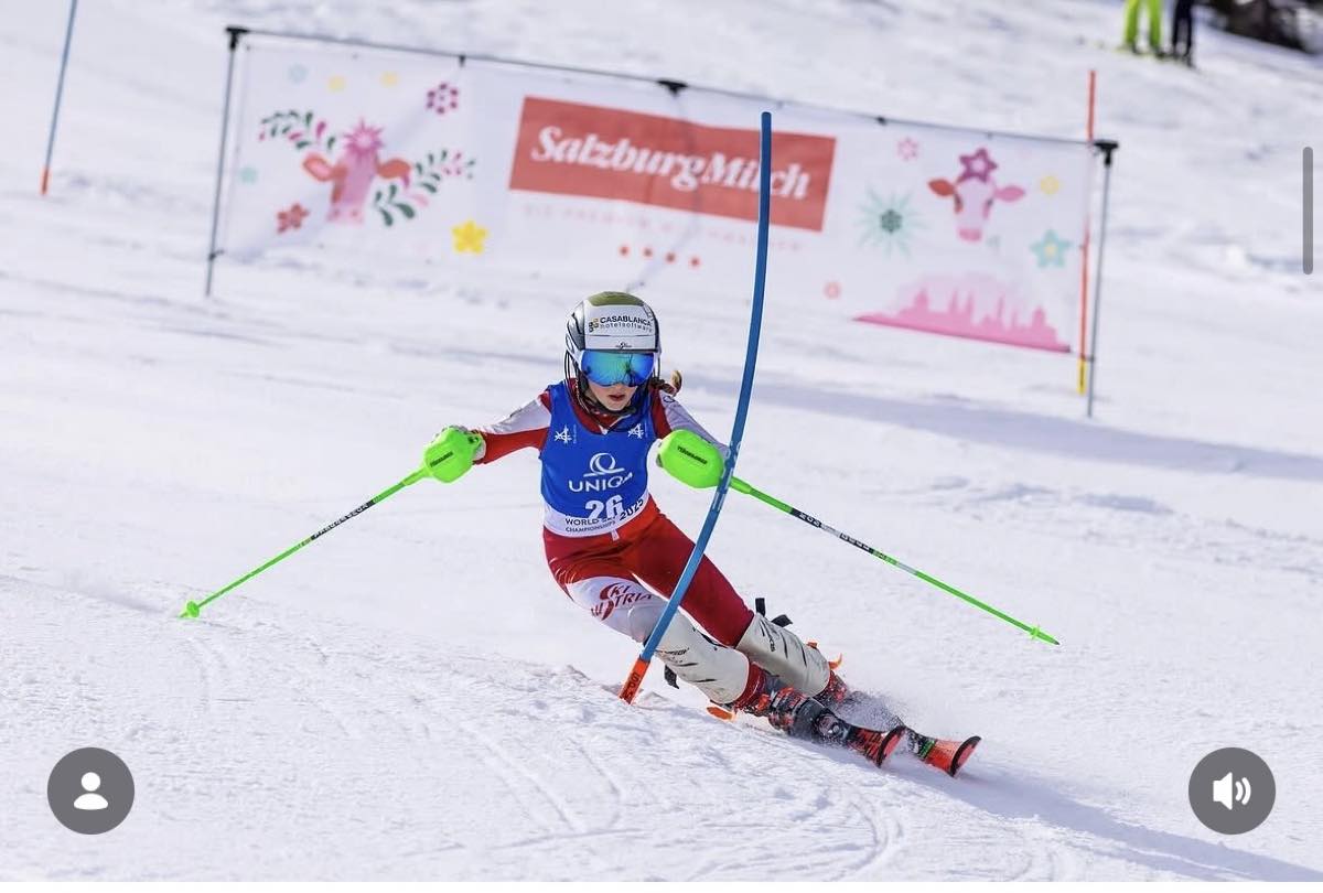 Ski Race Academy Mals athlete racing slalom