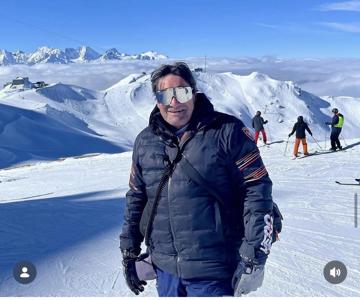 Ski Race Academy Mals coach in the mountains